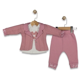 KIZ 6/12 AY KAPİTONE 3LÜ CEKET TAKIM