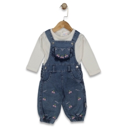 KIZ 6/12 AY KİRAZLI KOT BAHÇIVAN SALOPET