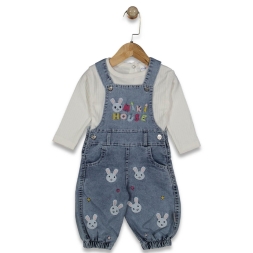 KIZ 6/12 AY MİKİ HAUSE TAVŞANLI BAHÇIVAN SALOPET