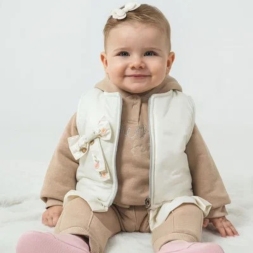 KIZ 6/18 AY FİYONK YELEKLİ 3 LÜ TAKIM