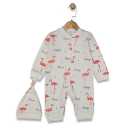 KIZ 6/18 AY FLAMİNGO BASKILI TULUM