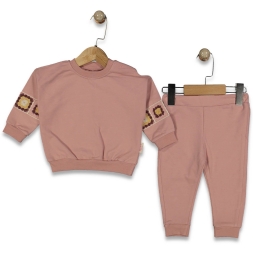 KIZ 6/18 AY TIĞ İŞİ DETAYLI İKİLİ TAKIM