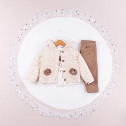 KIZ 6/24 AY CEPLERİ ÇİÇEKLİ PULLU TAKIM