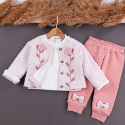 KIZ 6/24 AY ÇİÇEKLİ KIZ JAKAR TAKIM