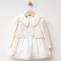 KIZ 6/24 AY MİOMİNİ DANTEL KIZ ELBİSE