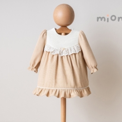 KIZ 6/24 AY MİOMİNİ KADİFE KIZ ELBİSE