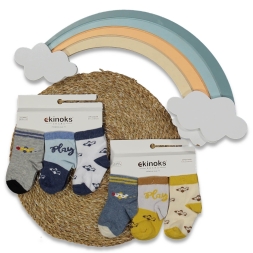 KIZ 6/6 AY 12\'Lİ RABİ DESEN KIZ BEBE MEVSİMLİK SOK