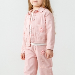 KIZ 6/9 YAŞ BEST FASION ÇİÇEKLİ ÜÇLÜ TAKIM