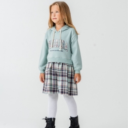 KIZ 6/9 YAŞ FLORİDA BASKI MODAL  ELBİSE