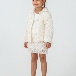 KIZ 6/9 YAŞ GÜLLÜ ETEKLİ ÜÇLÜ TAKIM