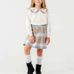 KIZ 6/9 YAŞ YAKA FIRFIR MODAL TAKIM