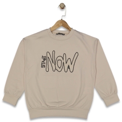 KIZ 9/12 YAŞ START NOW BASKILI SWEAT