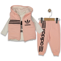 KIZ 9/24 AY ADİDAS ELYAFLI ŞİŞME 3’LÜ TAKIM