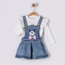 KIZ 9/24 AY AYICIIKLI BADİLİ KOT JİLE