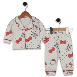 KIZ 9/24 AY BÜYÜK FİYONK BASKILI PİJAMA TAKIM