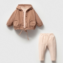 KIZ 9/24 AY CEP DET CEKET LEOPAR SWEAT PNT 3\'LÜ TA