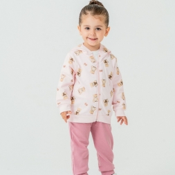 KIZ 9/24 AY CHIC BASKILI 3LÜ KIZ EŞOFMAN TAKIM