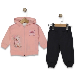 KIZ 9/24 AY FERMUARLI FİYONKLU AYICIKLI 2Lİ TAKIM