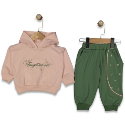 KIZ 9/24 AY FORGET ME KAPŞONLU TAKİM