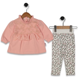 KIZ 9/24 AY GÜPÜRLÜ DANTELLİ MEVSİMLİK 2 Lİ TAKIM