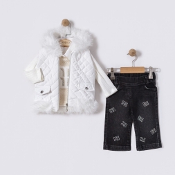 KIZ 9/24 AY PELUŞLU KAPİTONE MIU BASKILI DÖRTLÜ TA