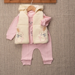 KIZ 9/24 AY TAVŞAN NAKIŞLI AYLIK TAKIM