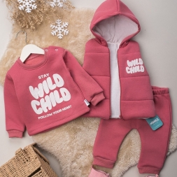 KIZ 9/24 AY WİLD BASKILI KIZ KIŞLIK TAKIM