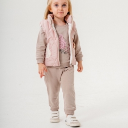 KIZ 9/24 AY YAPRAK APLİKELİ TAKIM