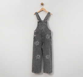 KIZ ÇOCUK 5-8 YAŞ PAPATYA TEMA NAKIŞLI KOT SALOPET