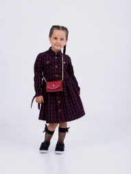 KIZ ÇOCUK EKOSELİ ÇANTALI ELBİSE