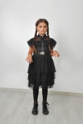 KIZ ÇOCUK WEDNESDAY ELBİSE