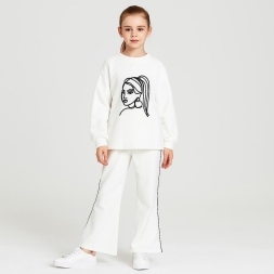 KIZ 3/6 YAŞ İP ÖRGÜLÜ  TAKIM