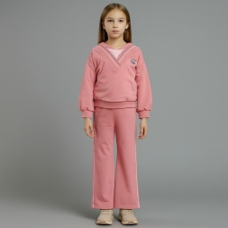 KIZ 8/12 YAŞ KAPŞONLU İKİ İP EŞOFMAN TAKIM