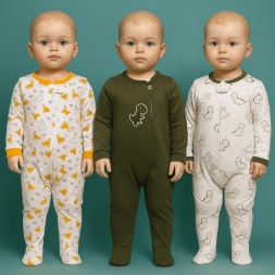 ERKEK 3/9 AY PATİKLİ DİNO TULUM