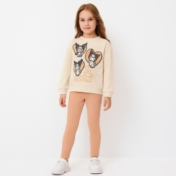 KIZ 2/5 YAŞ KUROMİ BASKILI KIZ TAKIM