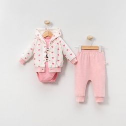 KIZ 6/18 AY KADIFE MİNNİE 3 LU TAKIM