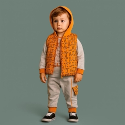 ERKEK 9/24 AY LUCKY BASKILI YELEKLİ TAKIM