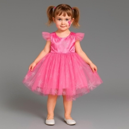 KIZ /5 YAŞ KAR TANESİ FİYONKLU ELBİSE