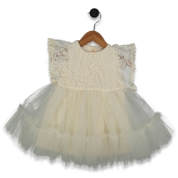 KIZ 1/5 YAŞ DANTEL TÜLLÜ ELBİSE