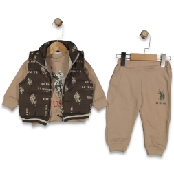 ERKEK 9/24 AY POLO YELEKLİ 3LÜ TAKIM