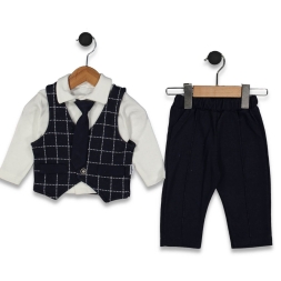 ERKEK 9/24 AY KRAVATLI YELEKLİ TAKIM