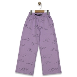 KIZ 13/16 YAŞ GENİS PACA BASKİLİ ALT