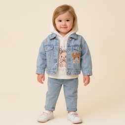 KIZ 9/24 AY FİYONKLU AYI TRİKO TAKIM