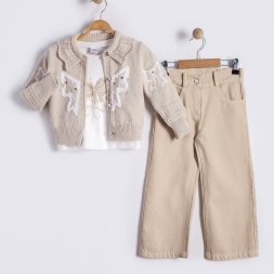 KIZ 2/5 YAŞ FİYONKLU TRİKO TAKIM