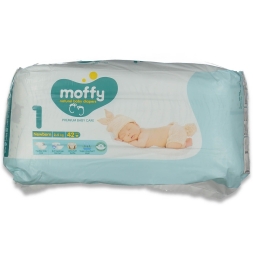 MOFFY TWİN BEBEK BEZİ NO:1 2/5 KG (42 PCS X 5)