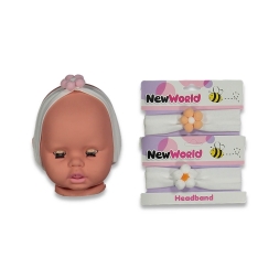 KIZ 1/12 AY PONPONLU PAPATYALI SAÇ BANDI