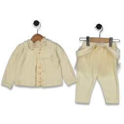 KIZ 9/24 AY PNT FIRFIRLI CEKET BASKILI BLUZ 3\'LÜ T