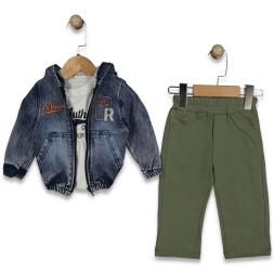 ERKEK 9/24 AY R YAZILI 3 LÜ TAKIM