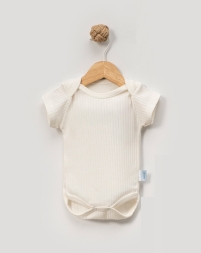 Raporlu interlok kısa kollu zıbın body