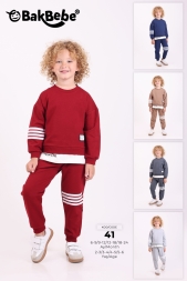 ŞERİT DETAYLI ENERGETİC BASKILI ERKEK MEVSİMLİK-KIŞLIK GÜNLÜK TAKIM